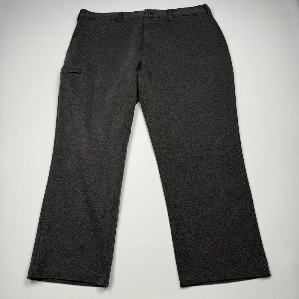 Duluth Trading Co Incog Chino Pants Mens 40x28 Gray Stretch Casual